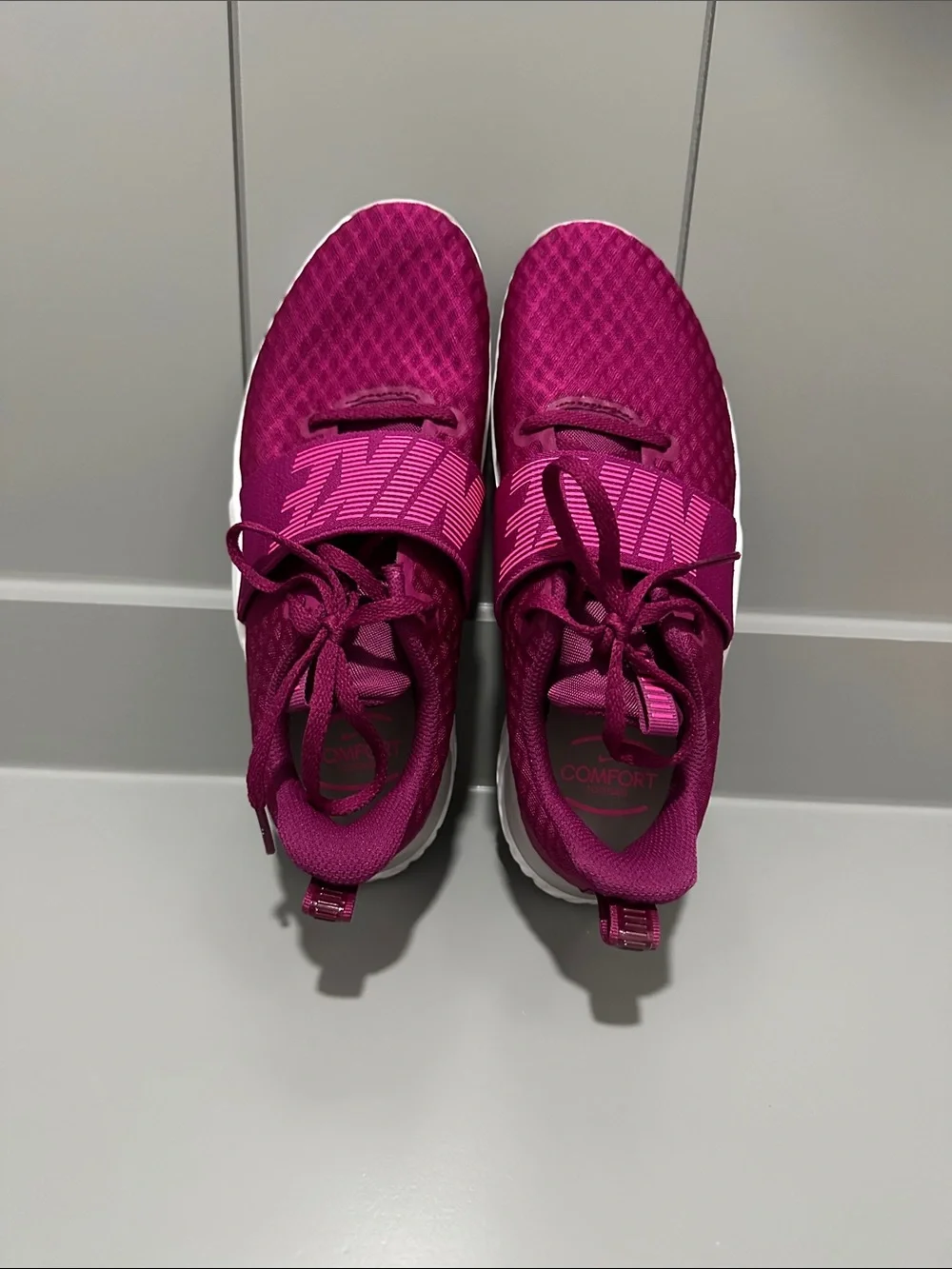 NWOT Nike Women’s Deep Pink Training Sneakers with White Sole